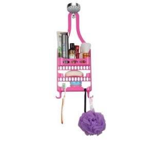 Plastic Hanging Shower Caddy – 3-Tier Bathroom Storage Organizer Rack for Toiletries & Essentials (Pink) Plastic Hanging Shower Caddy – 3-Tier Bathroom Storage Organizer Rack for Toiletries & Essentials (Pink)