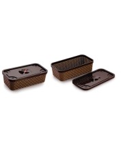 Hitech Sales Durable BASKET WITH LID pack of 1 Multipurpose Use for Kitchen & Home Organiser Box for Fruits Vegetables, Toys, Stationary items, Color May Vary Hitech Sales Durable BASKET WITH LID pack of 1 Multipurpose Use for Kitchen & Home Organiser Box for Fruits Vegetables, Toys, Stationary items, Color May Vary