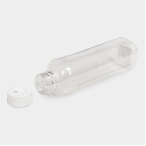 Transparent Plastic Water Bottle – 1 Liter, Slim Design with White Cap, BPA-Free Transparent Plastic Water Bottle – 1 Liter, Slim Design with White Cap, BPA-Free