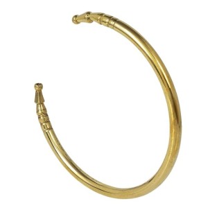 HiTechMart Pure Brass Kada Bracelet – Traditional Open Cuff Bangle for Men & Women HiTechMart Pure Brass Kada Bracelet – Traditional Open Cuff Bangle for Men & Women