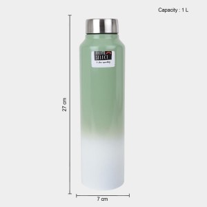 1 L Stainless Steel Bottle, 7.2 X 27 X 27 cm (Pack of 1) 1 L Stainless Steel Bottle, 7.2 X 27 X 27 cm (Pack of 1)