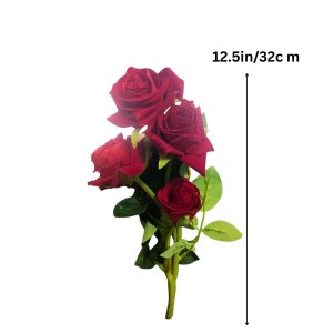 Artificial Red Rose Bouquet (with Pot) – Realistic Faux Roses with Green Leaves, Decorative Fake Flower Stem for Home Décor, Wedding, Valentine’s Day, Anniversary & Table Centerpiece (Mutlicolor) Artificial Red Rose Bouquet (with Pot) – Realistic Faux Roses with Green Leaves, Decorative Fake Flower Stem for Home Décor, Wedding, Valentine’s Day, Anniversary & Table Centerpiece (Mutlicolor)