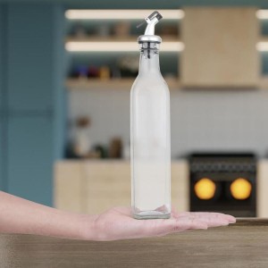 Hitech Sales 500ml Glass Oil Dispenser – Transparent | Leak-Proof, BPA-Free, Easy-Pour Spout for Kitchen Use Hitech Sales 500ml Glass Oil Dispenser – Transparent | Leak-Proof, BPA-Free, Easy-Pour Spout for Kitchen Use