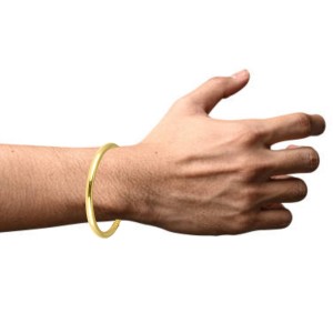 HiTechMart Pure Brass Kada Bracelet – Traditional Open Cuff Bangle for Men & Women HiTechMart Pure Brass Kada Bracelet – Traditional Open Cuff Bangle for Men & Women