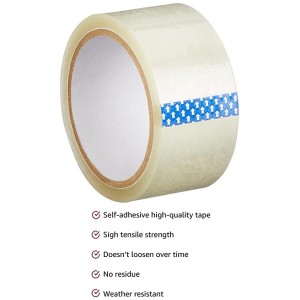 Transparent Cello Tape for Packing, Sealing, Office & Craft Use – 2 Inch Width, Strong Adhesive, Clear Finish (Pack of 1)