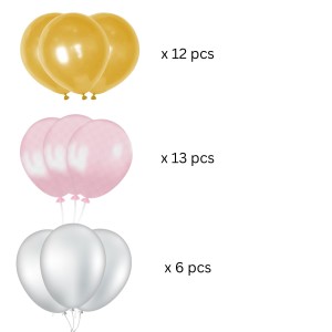 HitechSales Birthday Party Decoration Combo - Happy Birthday Foil Banner (13 Pcs), Latex Balloons (30 Pcs), Ribbon & Small Straw Pipe - Perfect Balloons for Birthday Decoration HitechSales Birthday Party Decoration Combo - Happy Birthday Foil Banner (13 Pcs), Latex Balloons (30 Pcs), Ribbon & Small Straw Pipe - Perfect Balloons for Birthday Decoration