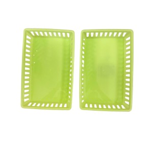 Plastic Handy Basket Green Colour, Ideal For All Bedroom and Home set of 2 Plastic Handy Basket Green Colour, Ideal For All Bedroom and Home set of 2
