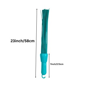 Plastic Kharata Broom for Wet & Dry Cleaning – Durable, Lightweight, and Easy-to-Use Jhadu with Long Handle – Multipurpose Cleaning Brush for Home, Office & Outdoor – Pack of 2 (Blue)