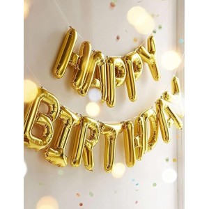 HitechSales Birthday Party Decoration Combo - Happy Birthday Foil Banner (13 Pcs), Latex Balloons (30 Pcs), Ribbon & Small Straw Pipe - Perfect Balloons for Birthday Decoration HitechSales Birthday Party Decoration Combo - Happy Birthday Foil Banner (13 Pcs), Latex Balloons (30 Pcs), Ribbon & Small Straw Pipe - Perfect Balloons for Birthday Decoration