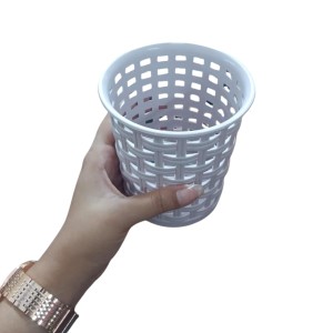 Light purple Plastic Storage Basket, Durable Storage Container, Organizer Basket, Home Storage, Plastic Basket for Closet, Bathroom, Kitchen, Office combo (set of 3) (Light purple)