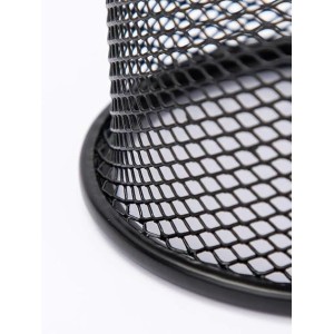 Black Round Mesh Pen Stand Pencil Holder pack of 1 I Desk Organizer for Office, Study & Home (Black) Black Round Mesh Pen Stand Pencil Holder pack of 1 I Desk Organizer for Office, Study & Home (Black)