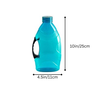 Reusable Large Capacity Water Bottle with Handle, Durable Plastic Drinking Bottle, Blue (Set of 2) (Blue) Reusable Large Capacity Water Bottle with Handle, Durable Plastic Drinking Bottle, Blue (Set of 2) (Blue)