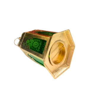 Moroccan Style Gold Lantern with Green Glass – Decorative Metal Candle Holder for Ramadan, Eid, Weddings, Home Decor & Parties – Vintage Hanging Lantern. Moroccan Style Gold Lantern with Green Glass – Decorative Metal Candle Holder for Ramadan, Eid, Weddings, Home Decor & Parties – Vintage Hanging Lantern.