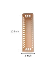 Plastic Basket Organizer – Durable PP Storage Bin with Handles, Stackable & Ventilated – Multi‑Purpose Organizer for Kitchen, Bathroom, Pantry, Office (Light peach) set of 3 Plastic Basket Organizer – Durable PP Storage Bin with Handles, Stackable & Ventilated – Multi‑Purpose Organizer for Kitchen, Bathroom, Pantry, Office (Light peach) set of 3