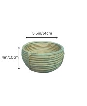 Handwoven Bamboo Basket Bowl – Round Natural Rattan Storage Basket for Kitchen, Tabletop, Fruit, Bread & Home Décor Handwoven Bamboo Basket Bowl – Round Natural Rattan Storage Basket for Kitchen, Tabletop, Fruit, Bread & Home Décor