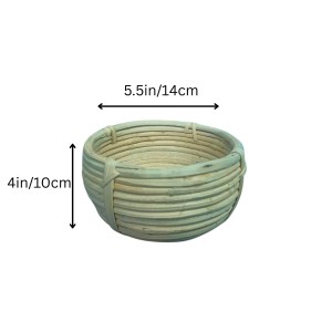 Handwoven Bamboo Basket Bowl – Round Natural Rattan Storage Basket for Kitchen, Tabletop, Fruit, Bread & Home Décor Handwoven Bamboo Basket Bowl – Round Natural Rattan Storage Basket for Kitchen, Tabletop, Fruit, Bread & Home Décor
