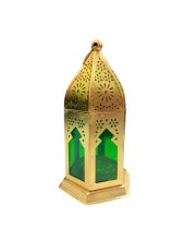 Moroccan Style Gold Lantern with Green Glass – Decorative Metal Candle Holder for Ramadan, Eid, Weddings, Home Decor & Parties – Vintage Hanging Lantern. Moroccan Style Gold Lantern with Green Glass – Decorative Metal Candle Holder for Ramadan, Eid, Weddings, Home Decor & Parties – Vintage Hanging Lantern.
