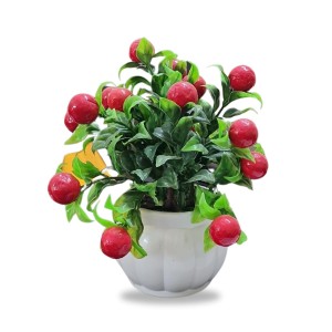 HiTechMart Artificial Cherry Fruit Plant in White Pot – Lifelike Decorative Faux Greenery for Home & Office Décor, Small Tabletop Indoor Plant HiTechMart Artificial Cherry Fruit Plant in White Pot – Lifelike Decorative Faux Greenery for Home & Office Décor, Small Tabletop Indoor Plant