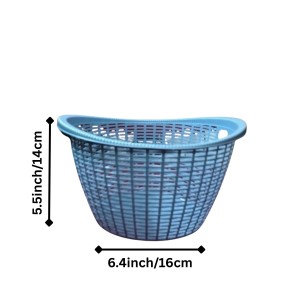 Plastic Fruit Basket with Ventilated Mesh Design – Lightweight Multipurpose Kitchen Storage Basket for Fruits & Vegetables | Durable Open Weave Basket for Home Use (Blue) Plastic Fruit Basket with Ventilated Mesh Design – Lightweight Multipurpose Kitchen Storage Basket for Fruits & Vegetables | Durable Open Weave Basket for Home Use (Blue)