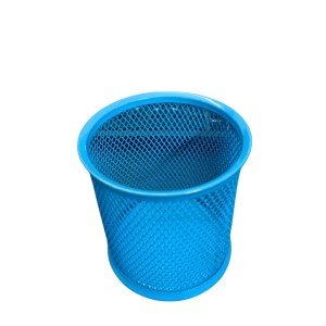 Blue Round Mesh Pen Stand Pencil Holder I Desk Organizer for Office, Study & Home | Desk Organizer for Office, Study & Home (Blue) Blue Round Mesh Pen Stand Pencil Holder I Desk Organizer for Office, Study & Home | Desk Organizer for Office, Study & Home (Blue)