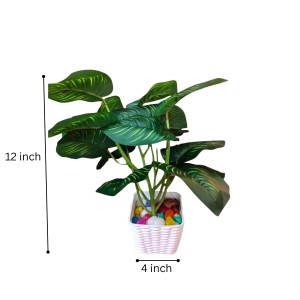 Artificial Indoor Leaf Plant with Pot – Realistic Faux Greenery, No Maintenance, Perfect for Home, Office or Shelf Décoration. Artificial Indoor Leaf Plant with Pot – Realistic Faux Greenery, No Maintenance, Perfect for Home, Office or Shelf Décoration.