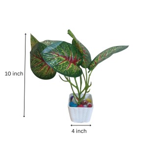 Artificial Indoor Leaf Plant with Pot – Realistic Faux Greenery, No Maintenance, Perfect for Home, Office or Shelf Décoration. Artificial Indoor Leaf Plant with Pot – Realistic Faux Greenery, No Maintenance, Perfect for Home, Office or Shelf Décoration.