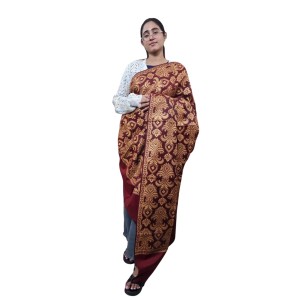 Women’s Traditional Shawl | Soft & Warm Winter Wrap Stole | Elegant Ethnic Design for Casual | Fashion Shawl for Women (Maroon) Women’s Traditional Shawl | Soft & Warm Winter Wrap Stole | Elegant Ethnic Design for Casual | Fashion Shawl for Women (Maroon)