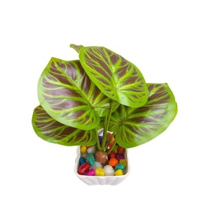 Artificial Leaf Plant with Pot Faux Greenery Potted Decorative Plant for Home Office Indoor Outdoor Décoration. Artificial Leaf Plant with Pot Faux Greenery Potted Decorative Plant for Home Office Indoor Outdoor Décoration.