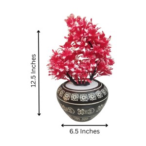 Artificial Flower Bunch with Designer Pot | 12.5 x 6.5 Inches Decorative Faux Floral Vase for Home, Office & Gift Use Artificial Flower Bunch with Designer Pot | 12.5 x 6.5 Inches Decorative Faux Floral Vase for Home, Office & Gift Use