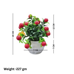 HiTechMart Artificial Cherry Fruit Plant in White Pot – Lifelike Decorative Faux Greenery for Home & Office Décor, Small Tabletop Indoor Plant HiTechMart Artificial Cherry Fruit Plant in White Pot – Lifelike Decorative Faux Greenery for Home & Office Décor, Small Tabletop Indoor Plant