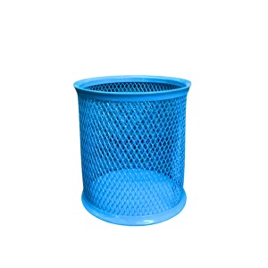 Blue Round Mesh Pen Stand Pencil Holder I Desk Organizer for Office, Study & Home | Desk Organizer for Office, Study & Home (Blue) Blue Round Mesh Pen Stand Pencil Holder I Desk Organizer for Office, Study & Home | Desk Organizer for Office, Study & Home (Blue)