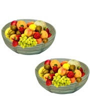 Round Bamboo Basket – Natural Woven Serving & Storage Basket for Fruit, Bread & Home Décor (set of 2) Round Bamboo Basket – Natural Woven Serving & Storage Basket for Fruit, Bread & Home Décor (set of 2)
