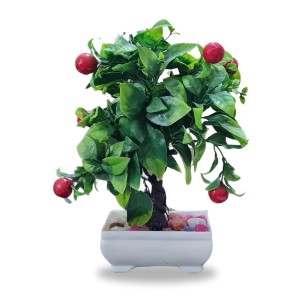 HiTechMart Artificial Bonsai Tree with Red Fruits – Lifelike Decorative Miniature Potted Plant for Home & Office Décor, Faux Greenery with Ceramic Planter HiTechMart Artificial Bonsai Tree with Red Fruits – Lifelike Decorative Miniature Potted Plant for Home & Office Décor, Faux Greenery with Ceramic Planter