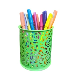 Flower Design Pen Pencil Holder | Light Green Desk Organizer for Office, Study & Home Flower Design Pen Pencil Holder | Light Green Desk Organizer for Office, Study & Home