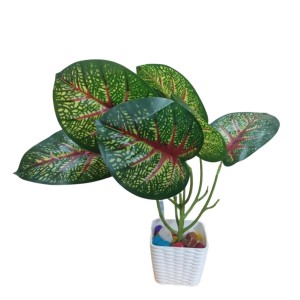 Artificial Indoor Leaf Plant with Pot – Realistic Faux Greenery, No Maintenance, Perfect for Home, Office or Shelf Décoration. Artificial Indoor Leaf Plant with Pot – Realistic Faux Greenery, No Maintenance, Perfect for Home, Office or Shelf Décoration.