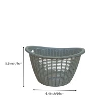 Plastic Fruit Basket with Ventilated Mesh Design – Lightweight Multipurpose Kitchen Storage Basket for Fruits & Vegetables | Durable Open Weave Basket for Home Use (Grey). (Grey) Plastic Fruit Basket with Ventilated Mesh Design – Lightweight Multipurpose Kitchen Storage Basket for Fruits & Vegetables | Durable Open Weave Basket for Home Use (Grey). (Grey)