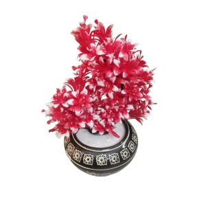 Artificial Flower Bunch with Designer Pot | 12.5 x 6.5 Inches Decorative Faux Floral Vase for Home, Office & Gift Use Artificial Flower Bunch with Designer Pot | 12.5 x 6.5 Inches Decorative Faux Floral Vase for Home, Office & Gift Use