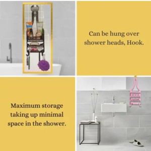 Plastic Hanging Shower Caddy – 3-Tier Bathroom Storage Organizer Rack for Toiletries & Essentials (Pink) Plastic Hanging Shower Caddy – 3-Tier Bathroom Storage Organizer Rack for Toiletries & Essentials (Pink)