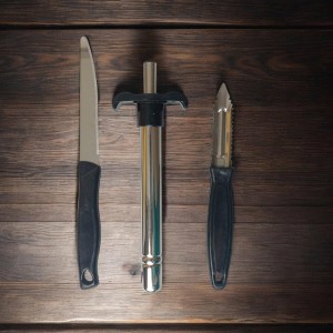 3-in-1 Kitchen Utility Set – S.S Peeler, Gas Lighter, and Veg Knife – Must-Have Tools for Every Kitchen