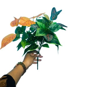 Artificial Leaf Plant (with Pot) – Realistic Faux Roses with Green Leaves, Decorative Fake Flower Stem for Home Décor, Wedding, Valentine’s Day, Anniversary & Table Centerpiece (Multicolor) Artificial Leaf Plant (with Pot) – Realistic Faux Roses with Green Leaves, Decorative Fake Flower Stem for Home Décor, Wedding, Valentine’s Day, Anniversary & Table Centerpiece (Multicolor)