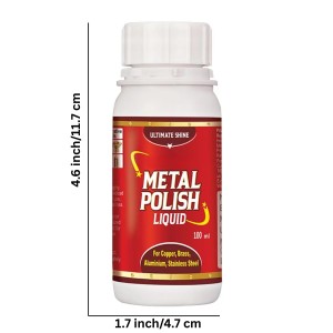 Metal Polish Liquid 100 ml – Multipurpose Cleaner for Brass, Copper, Silver & Stainless Steel | Restores Shine & Removes Tarnish Metal Polish Liquid 100 ml – Multipurpose Cleaner for Brass, Copper, Silver & Stainless Steel | Restores Shine & Removes Tarnish