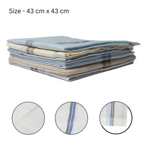 Hitech Sales 100% Pure Cotton Fabric Light Multi Color Soft, Durable, and Stylish Premium Collection XL Size Formal Handkerchiefs Hanky for Men Standard Set of 12 Pieces Easy Wash Regular use Hitech Sales 100% Pure Cotton Fabric Light Multi Color Soft, Durable, and Stylish Premium Collection XL Size Formal Handkerchiefs Hanky for Men Standard Set of 12 Pieces Easy Wash Regular use