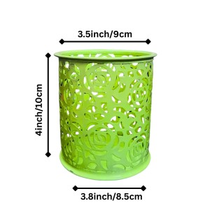 Flower Design Pen Pencil Holder | Light Green Desk Organizer for Office, Study & Home Flower Design Pen Pencil Holder | Light Green Desk Organizer for Office, Study & Home