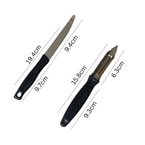 3-in-1 Kitchen Utility Set – S.S Peeler, Gas Lighter, and Veg Knife – Must-Have Tools for Every Kitchen