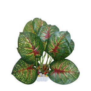 Artificial Indoor Leaf Plant with Pot – Realistic Faux Greenery, No Maintenance, Perfect for Home, Office or Shelf Décoration. Artificial Indoor Leaf Plant with Pot – Realistic Faux Greenery, No Maintenance, Perfect for Home, Office or Shelf Décoration.