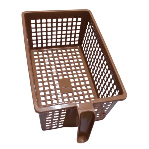 Hi Tech Sales No. 1 Basket for Fruit, vagitable, Stationary, Storage Basket & Container Small (Colour-Navy Blue, Brown, Chocolate), Plastic Handy Basket. (Chocolate) Hi Tech Sales No. 1 Basket for Fruit, vagitable, Stationary, Storage Basket & Container Small (Colour-Navy Blue, Brown, Chocolate), Plastic Handy Basket. (Chocolate)