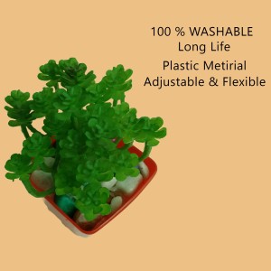 Hitech Artificial Green Bonsai with Pot for Home, Garden and Office Decor Hitech Artificial Green Bonsai with Pot for Home, Garden and Office Decor