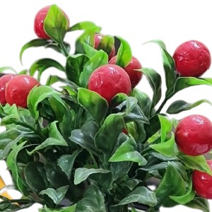HiTechMart Artificial Cherry Fruit Plant in White Pot – Lifelike Decorative Faux Greenery for Home & Office Décor, Small Tabletop Indoor Plant HiTechMart Artificial Cherry Fruit Plant in White Pot – Lifelike Decorative Faux Greenery for Home & Office Décor, Small Tabletop Indoor Plant