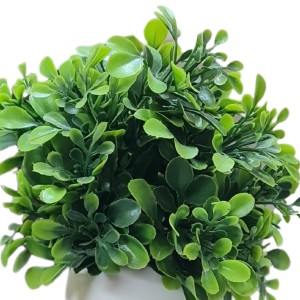 HiTechMart Artificial Green Boxwood Plant in White Ceramic Vase – Realistic Faux Desk & Tabletop Plant for Home, Office & Indoor Décor HiTechMart Artificial Green Boxwood Plant in White Ceramic Vase – Realistic Faux Desk & Tabletop Plant for Home, Office & Indoor Décor