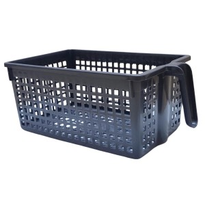 Hi Tech Sales No. 1 Basket for Fruit, vagitable, Stationary, Storage Basket & Container Small (Colour-Navy Blue, Brown, Chocolate), Plastic Handy Basket. (Navy Blue) Hi Tech Sales No. 1 Basket for Fruit, vagitable, Stationary, Storage Basket & Container Small (Colour-Navy Blue, Brown, Chocolate), Plastic Handy Basket. (Navy Blue)